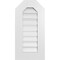 Ekena Millwork Octagonal Top Surface Mount PVC Gable Vent: Functional, w/ 3-1/2"W x 1"P Standard Frame, 14"W x 28"H GVPOT14X2801SF - alternate 1